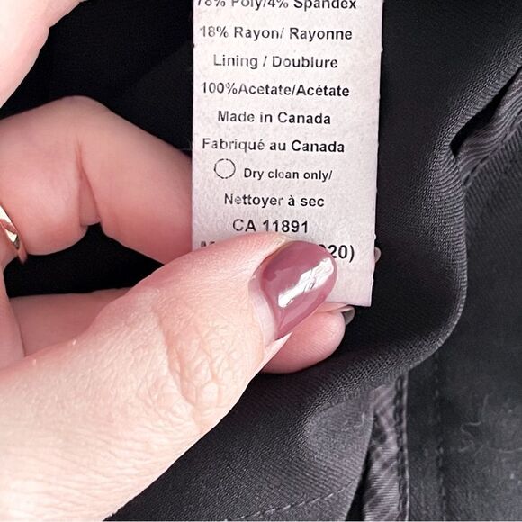 Tobias Slim Pants Black Trousers Work Wear Women's 8 NWT - Picture 8 of 10